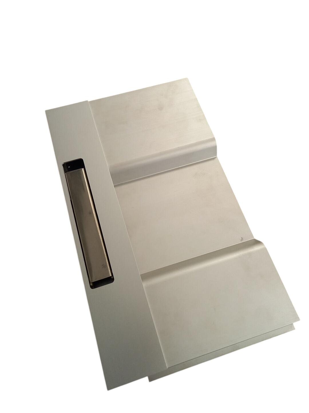 Vertical side lock 400 INOX Left without end / opening downwards / SALE.