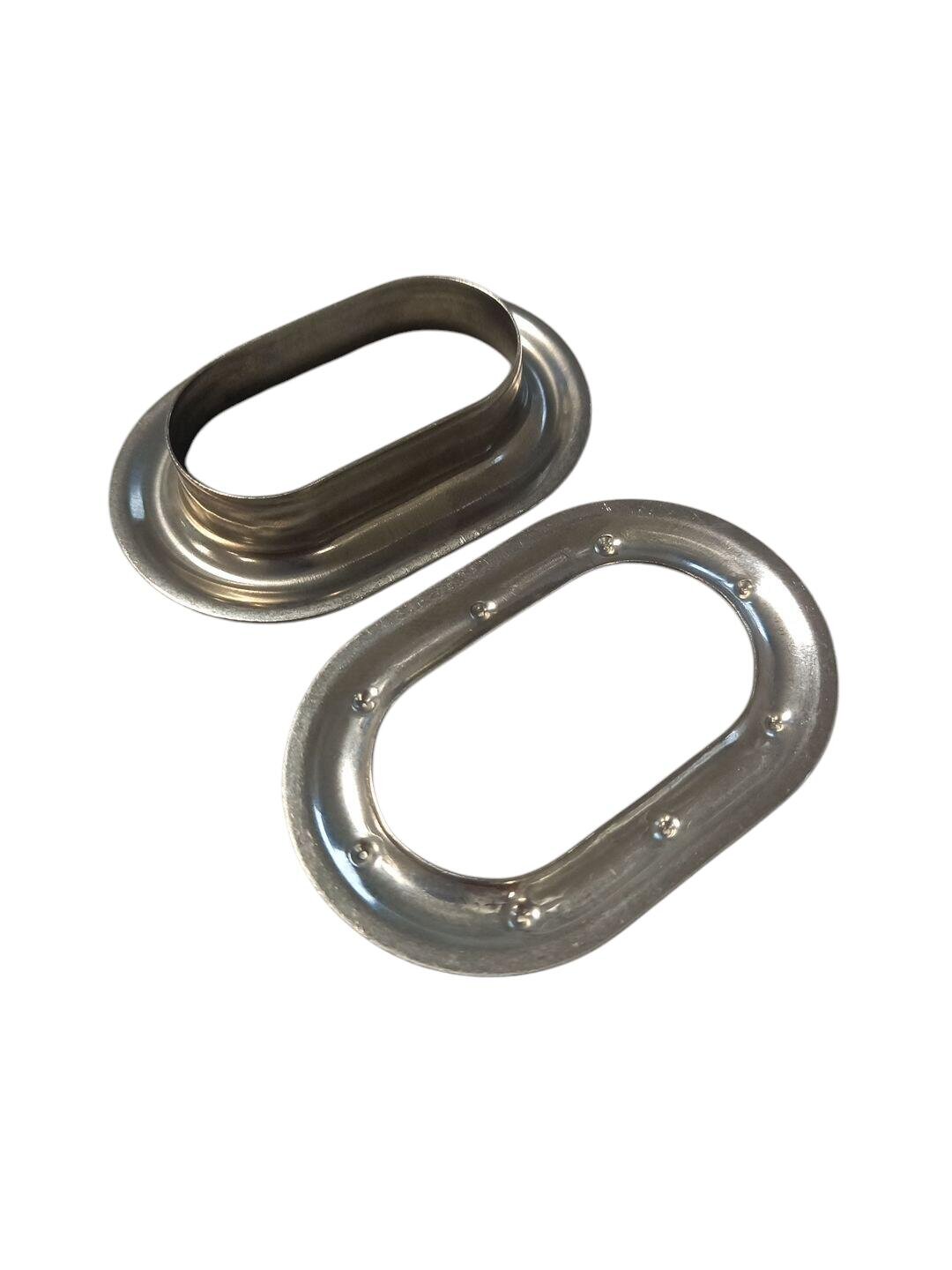 Oval tarpaulin eyelet 42x22mm inox stainless steel