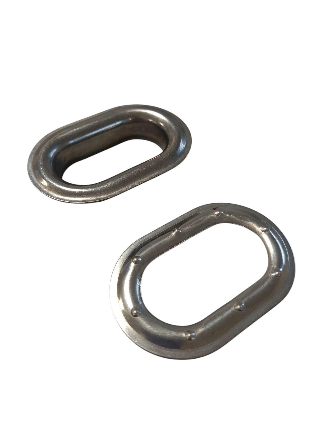 Oval tarpaulin eyelet 42x22mm inox stainless steel