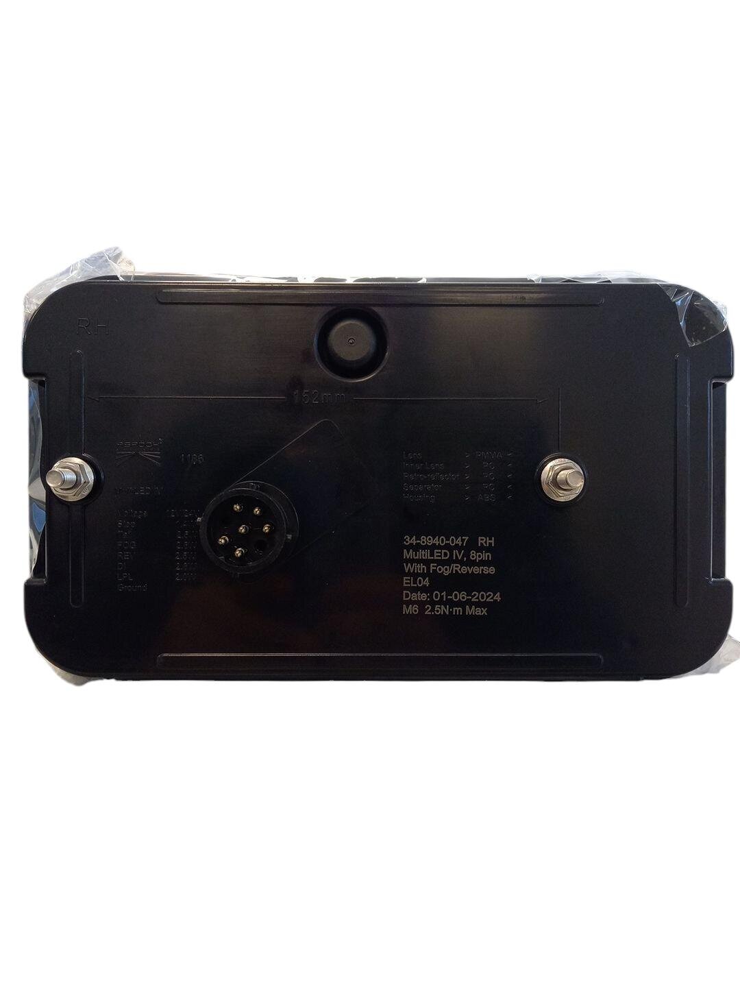 ASPOCK tail lamp MULTILED IV right / reverse+fog / without tab illumination / 8-PIN byonet / 12/24V