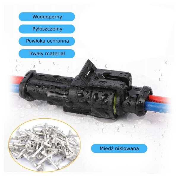 AMP SUPER SEAL connector set / 26 Sets 1-4 Pin plug+socket
