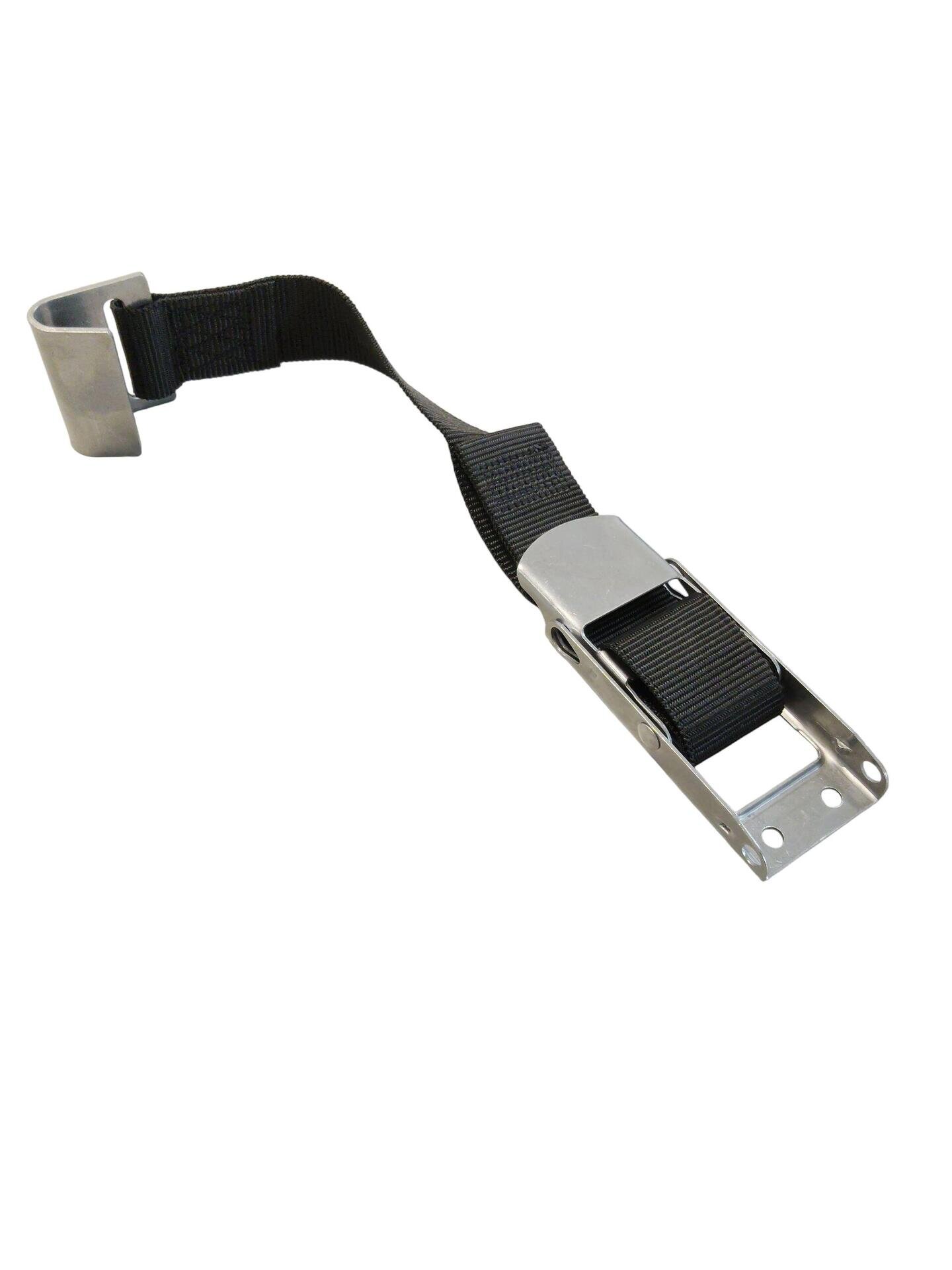 Stainless steel buckle with belt and hook for tarpaulin curtain tension