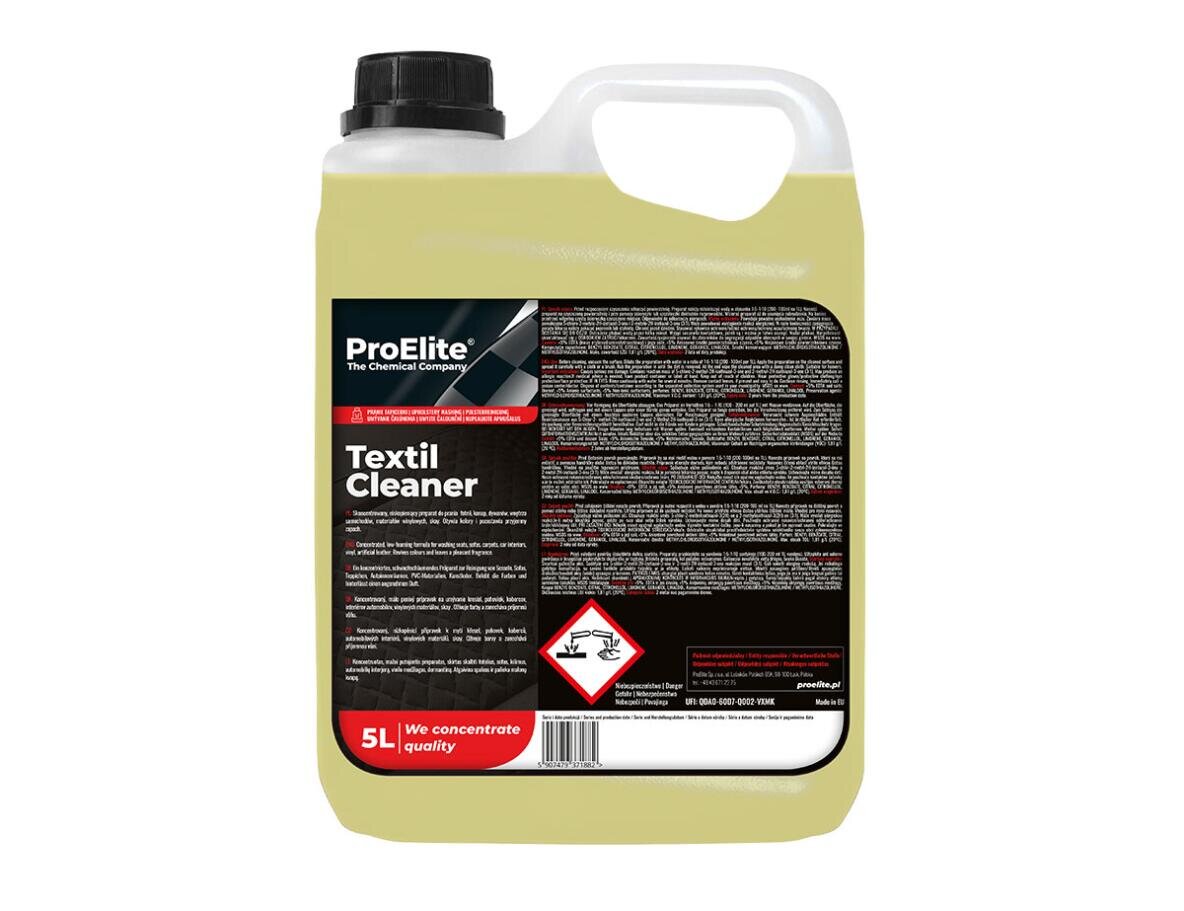 ProElite TEXTIL CLEANER 5L – KONCENTRAT DO PRANIA I ODPLAMIANIA TAPICERKI