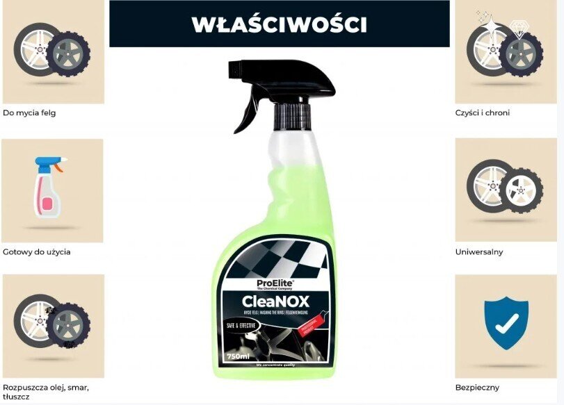 ProElite CLEANOX 750ml płyn do felg