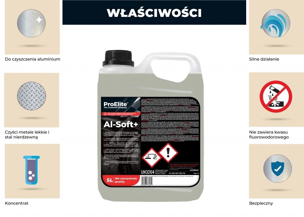 ProElite ALU SOFT+ 5L cleaner for aluminum