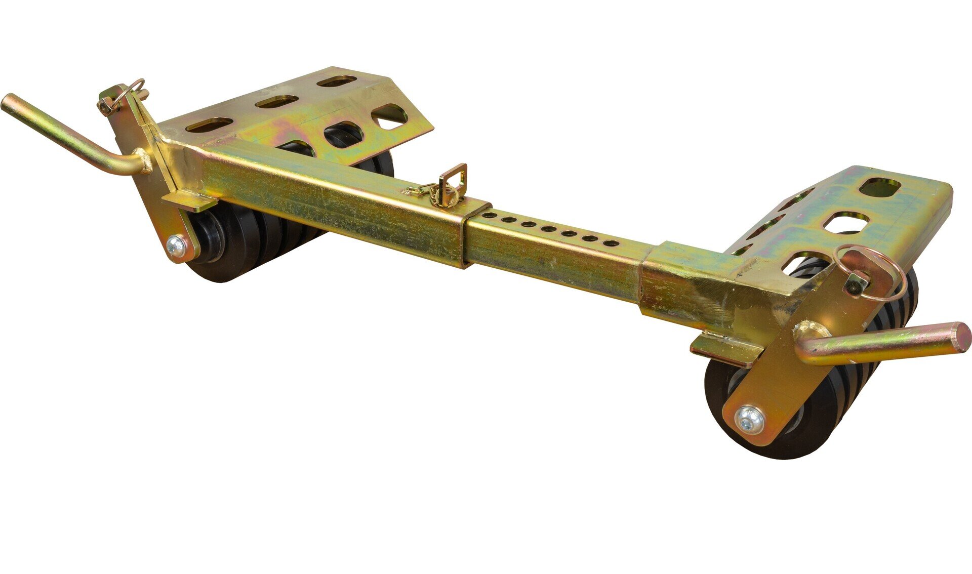 Foldable, liftable service cart for a flat tire