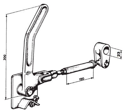 Central tipper lock left