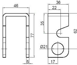 Tipper hinge bearing 120