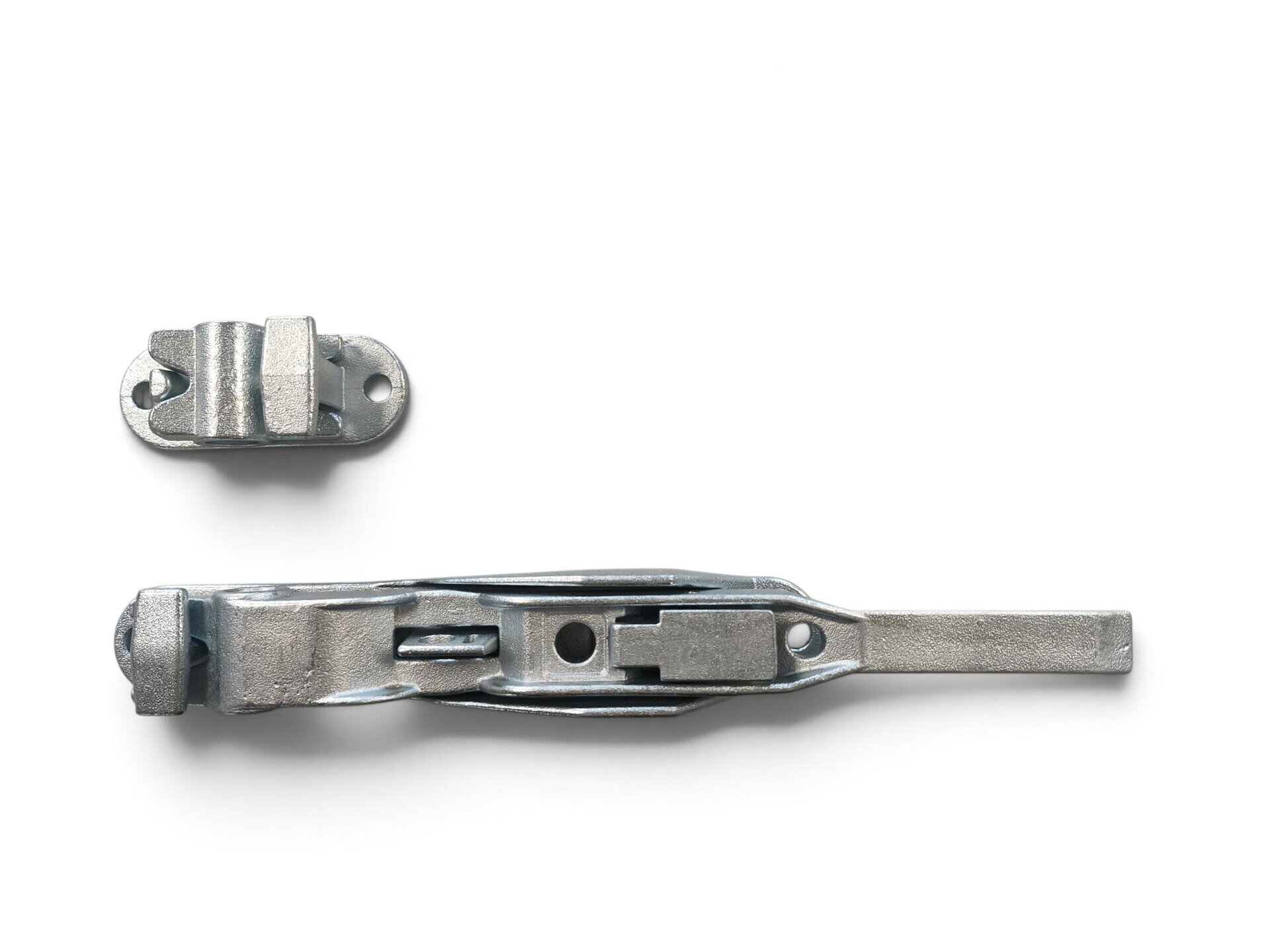 Bolt lock for the rear door (18) of a semi-trailer, container, or box truck